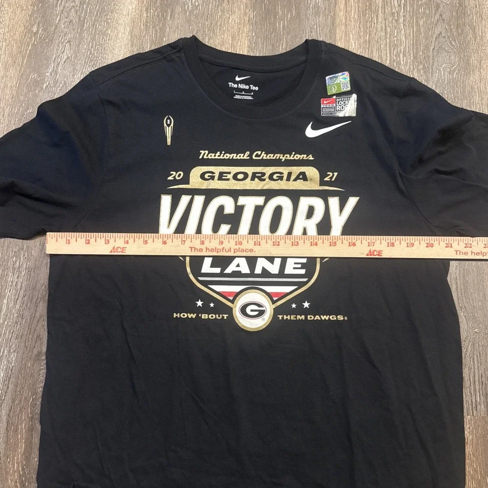 Georgia Bulldogs Shirt Mens Large Nike Bulldogs 2021 National Champs Black